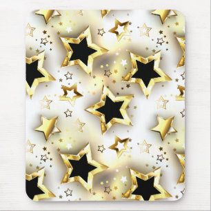 Leicht nahtlos mit goldenen Sternen Mousepad