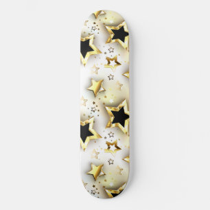 Leicht nahtlos mit goldenen Sternen Skateboard