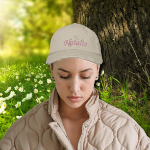 leicht und leicht rosa personalisiert bestickte baseballkappe