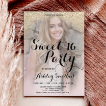 Leicht vergoldeter Glitzer elegantes Foto Budget S