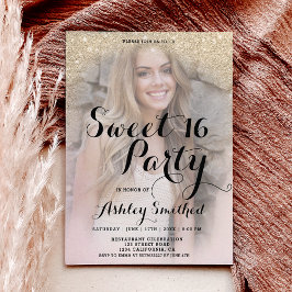 Leicht vergoldeter Glitzer elegantes Foto Budget S