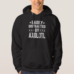Leicht vom Axolotl Axolotl Amphibien abgelenkt Hoodie