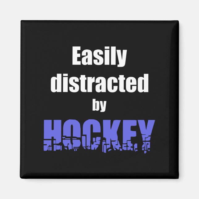 Leicht vom Hockey abgelenkt Magnet (Vorne)