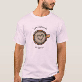 Leicht vom Kaffee-T - Shirt abgelenkt
