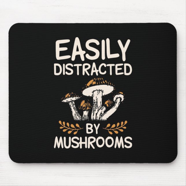 Leicht vom Pilz abgelenkt Mousepad (Vorne)