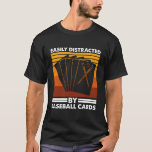 Leicht von Baseballkarten abgelenkt - Sportkarte T-Shirt