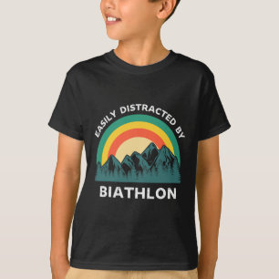 Leicht von Biathlon abgelenkt Wintersport T-Shirt