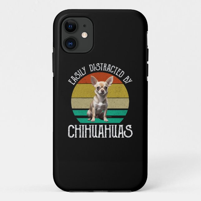 Leicht von Chihuahuas abgelenkt Case-Mate iPhone Hülle (Rückseite)