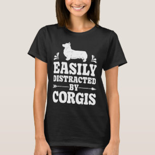 Leicht von Corgis Funny Corgi Dog abgelenkt T-Shirt