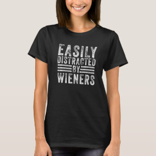 Leicht von Dackeln abgelenkt Funny Dog Vintag Dac T-Shirt