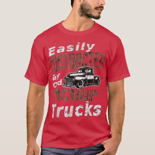 Leicht von den alten Lieferwagen-Platz-LKWs abgele T-Shirt