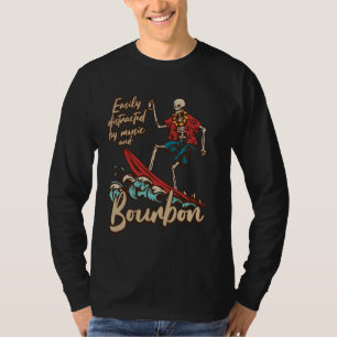 Leicht von der Musik und Bourbon lustigen Bourb ab T-Shirt