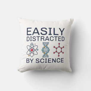 Leicht von der Wissenschaft abgelenkt Kissen