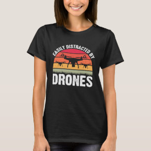 Leicht von Drones Drone-Pilot-Enthusiasten abgelen T-Shirt