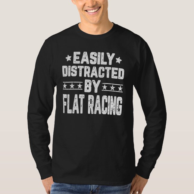 Leicht von einem flachen Racing Racer abgelenkt T-Shirt (Vorderseite)