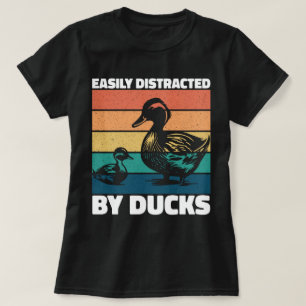 Leicht von Enten abgelenkt Coole landwirtschaftlic T-Shirt