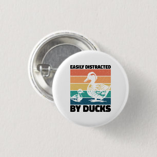 Leicht von Enten abgelenkt über Coole landwirtscha Button