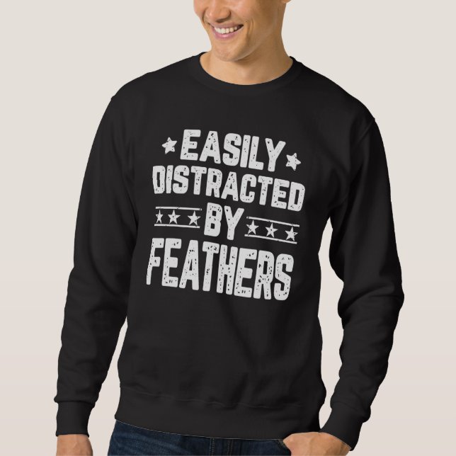 Leicht von Federn abgelenkt Sweatshirt (Vorderseite)
