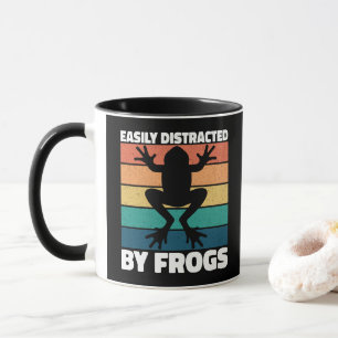 Leicht von Fröschen abgelenkt Liebhaber farbenfroh Tasse