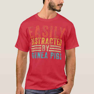 Leicht von Guinea abgelenkt Piggie Lover Funn T-Shirt