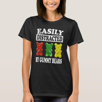 Leicht von Gummibären-T - Shirt abgelenkt