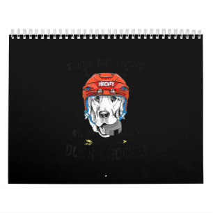 Leicht von Hunden und Hockey abgelenkt Kalender