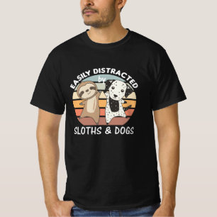 Leicht von Hunden und Hunden abgelenkt T-Shirt