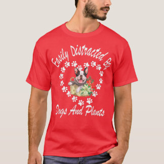 Leicht von Hunden und Pflanze abgelenkt T-Shirt