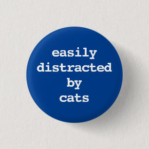 leicht von Katzen ablenkbare Typografie Button