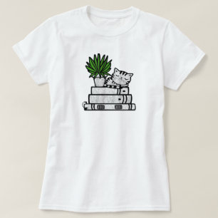 Leicht von Katzen und Büchern abgelenkt   Buchlieb T-Shirt