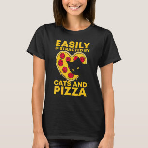 Leicht von Katzen und Pizzakkatze Kätzchen abgelen T-Shirt
