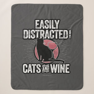 Leicht von Katzen und Wein abgelenkt Sherpadecke
