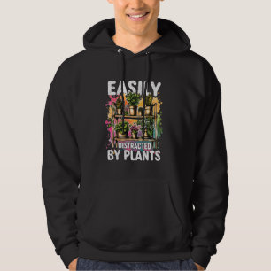Leicht von Pflanze abgelenkt Funny Gardeni Hoodie