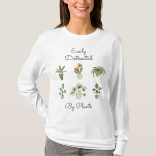 Leicht von Pflanze abgelenkt Funny Gardeni T-Shirt