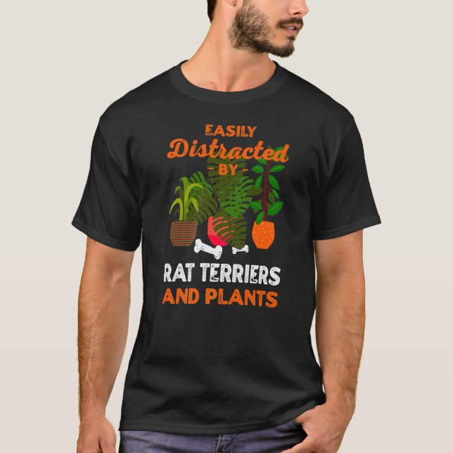 Leicht von Rattenterrassen und Pflanze Ratti abgel T-Shirt (Vorderseite)