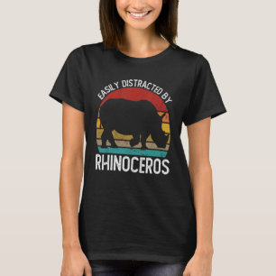 Leicht von Rhinozeros-Vintagen Rhinozeros abgelenk T-Shirt