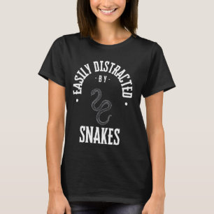 Leicht von Schlangen abgelenkt, lustiger Schlangen T-Shirt