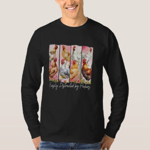 Leicht von Spechte abgelenkt, lustige Hühner-Mama T-Shirt