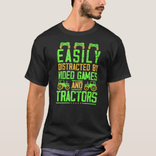 Leicht von Videospielen und Traktoren-Spiel abgele T-Shirt