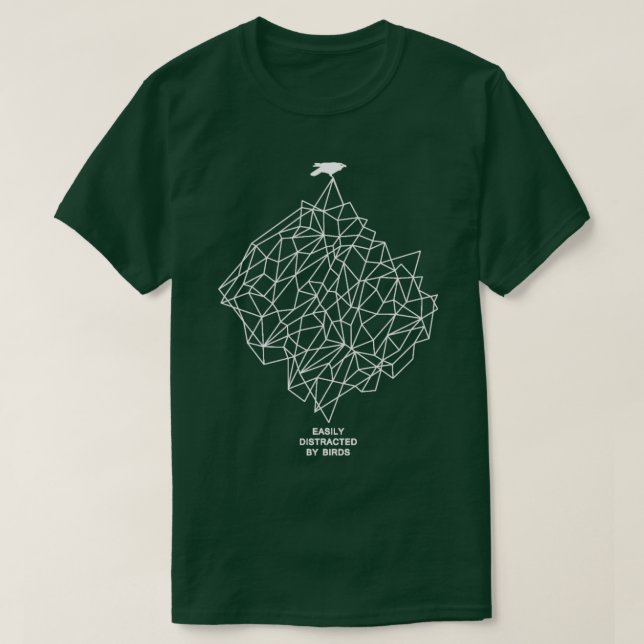 Leicht von Vögeln abgelenkt 14 T-Shirt (Design vorne)