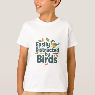 Leicht von Vögeln abgelenkt - Niedliches Chickaded T-Shirt