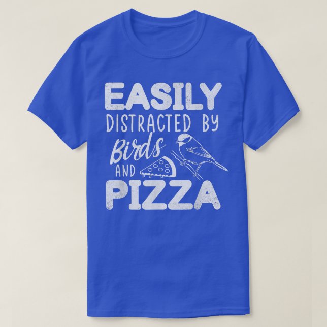 Leicht von Vögeln und Pizza Fast Food Bir abgelenk T-Shirt (Design vorne)