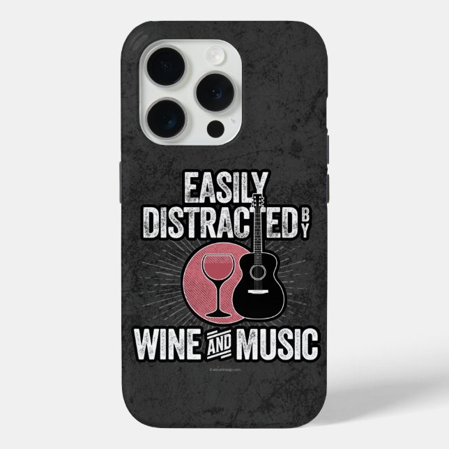 Leicht von Wine and Music Case-Mate iPho abgelenkt Case-Mate iPhone Hülle (Rückseite)