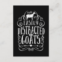 Leicht von Ziegen abgelenkt Funny Goat Lover Gesch