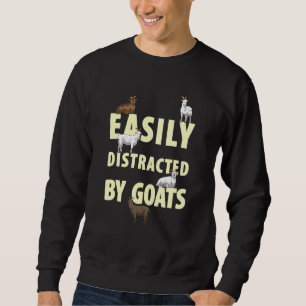 leicht von Ziegen abgelenkt Sweatshirt
