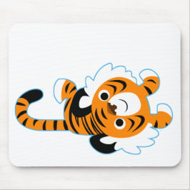 Leicht zu führender Niedlicher Cartoon Tiger Mouse Mousepad