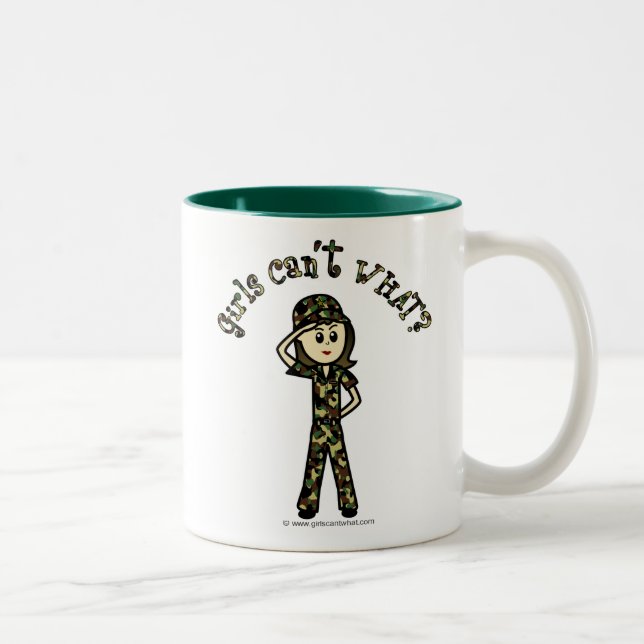 Leichtarmee Zweifarbige Tasse (Rechts)