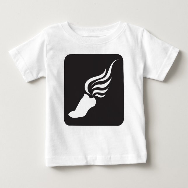 Leichtathletik-Ikone Baby T-shirt (Vorderseite)