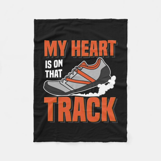 Leichtathletik im Leichtathletik Fleecedecke (Vorderseite)