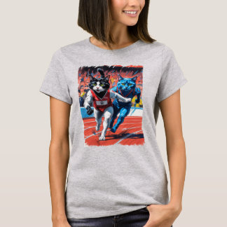Leichtathletik-Katzenrennen! T-Shirt